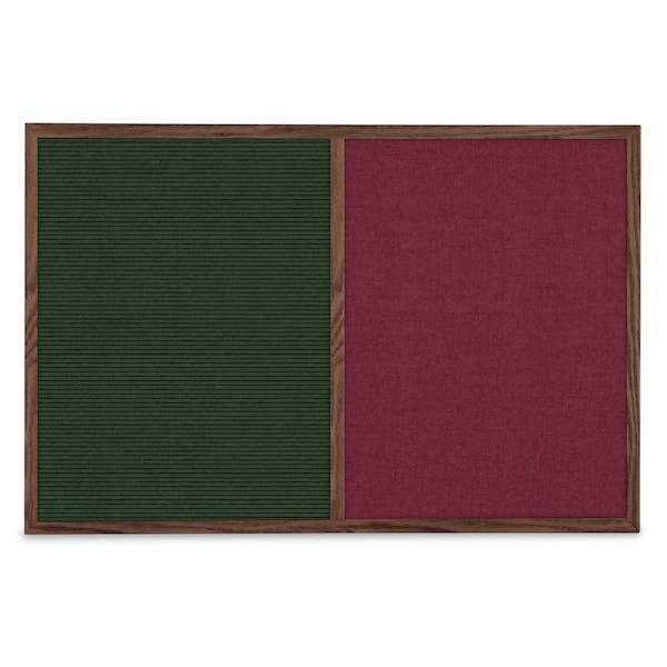 United Visual Products Slim Style Indoor Enclosed Corkboard, 36 UV504SC-BLACK-AMETHY - main